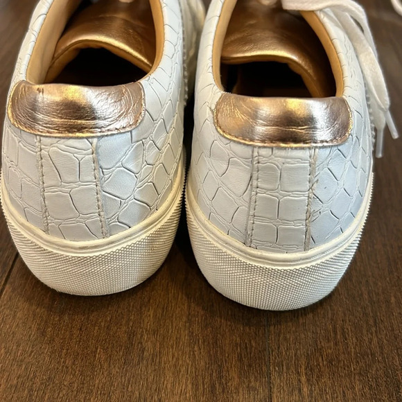 Sister X Soeur Lulu Croc Embossed  Sneaker White - Picture 4 of 6